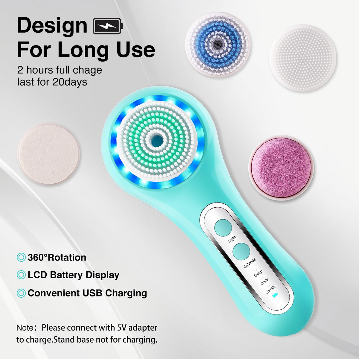 Umickoo Electric Facial Cleansing Brush packaging front view