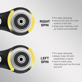 Umickoo Electric Facial Cleansing Brush side view showing rotating feature
