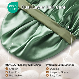 Umisleep Silk Lined Bonnet adjustable buckle detail