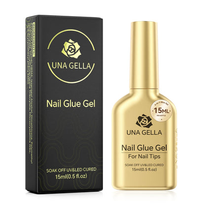 UNA GELLA 6 in 1 Gel Nail Glue 15ml front view