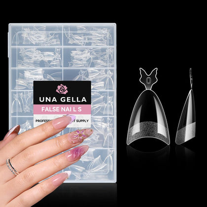 UNA GELLA Almond Shape Nail Tips 216PCS front view