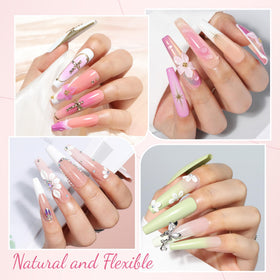 UNA GELLA Coffin Fake Nails Tips 216PCS packaging