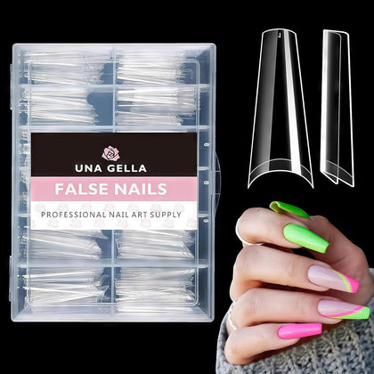 UNA GELLA Coffin Gel Nail Tips 216pcs front view