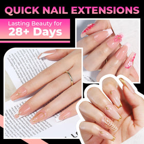 UNA GELLA Coffin Nail Tips 15 sizes assortment display