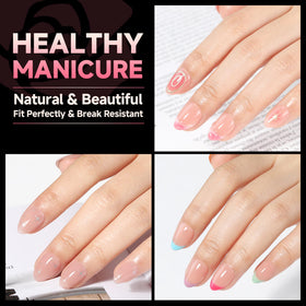 UNA GELLA Extra Short Almond Nail Tips packaging