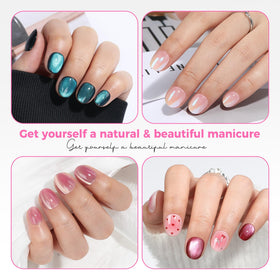 UNA GELLA Extra Short Oval Nail Tips close-up of tips
