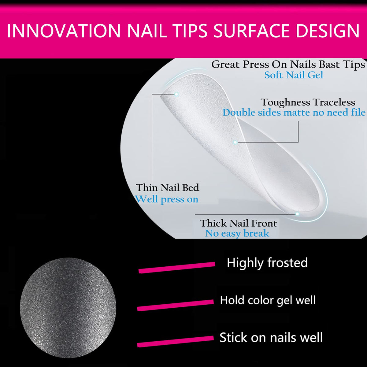 UNA GELLA Full Square Gel Fake Nails in packaging