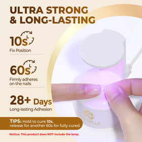 UNA GELLA Gel Nail Glue bottle with brush