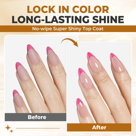 UNA GELLA Gel Top Coat 2PCS side view showing packaging