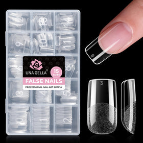 UNA GELLA Medium Square Gel Nail Tips 300pcs front view