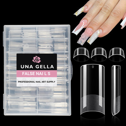 UNA GELLA Medium Square Nail Tips 216PCS front view