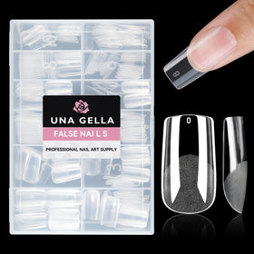 UNA GELLA Medium Square Nail Tips 312pcs front view