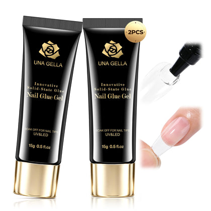 UNA GELLA Nail Glue 30g Twin Pack front view