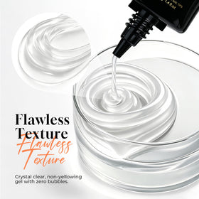 UNA GELLA Nail Glue 80g in use during nail extension