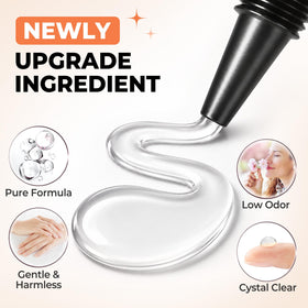 UNA GELLA Nail Glue being applied to nail tips
