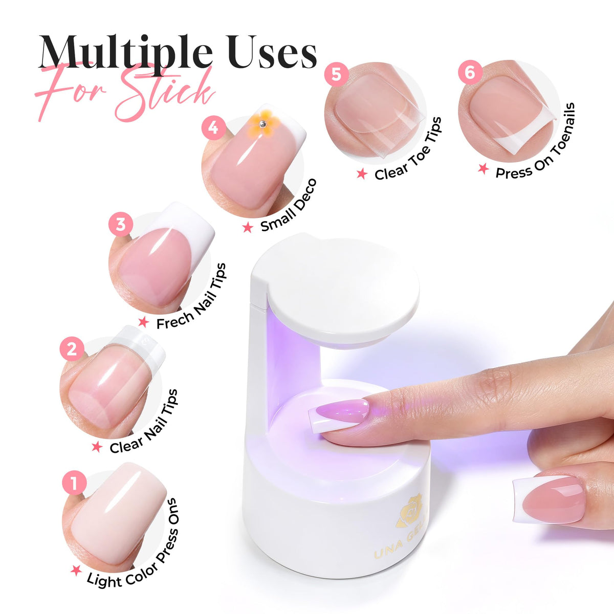 UNA GELLA Nail Glue packaging with product details