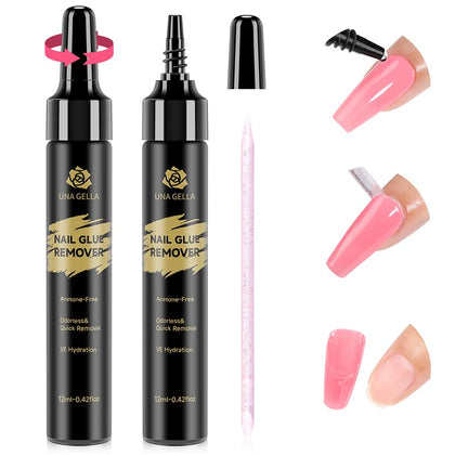 UNA GELLA Nail Glue Remover 12ml bottle front view