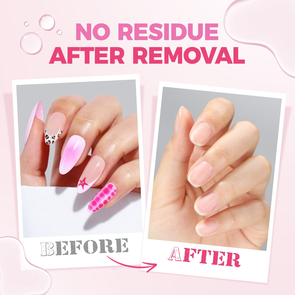 UNA GELLA Nail Glue Remover 15ml back view showing ingredients