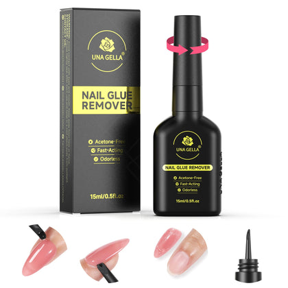 UNA GELLA Nail Glue Remover 15ml front view with label