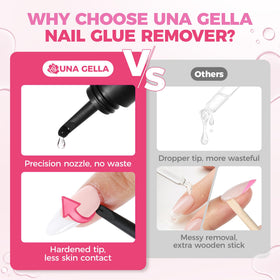 UNA GELLA Nail Glue Remover 15ml in lifestyle setting on vanity