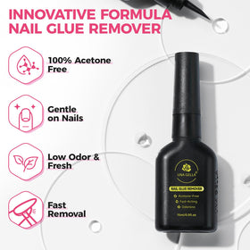 UNA GELLA Nail Glue Remover 15ml side view with nozzle