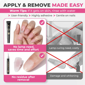 UNA GELLA nail glue remover bottle with rotary control tip