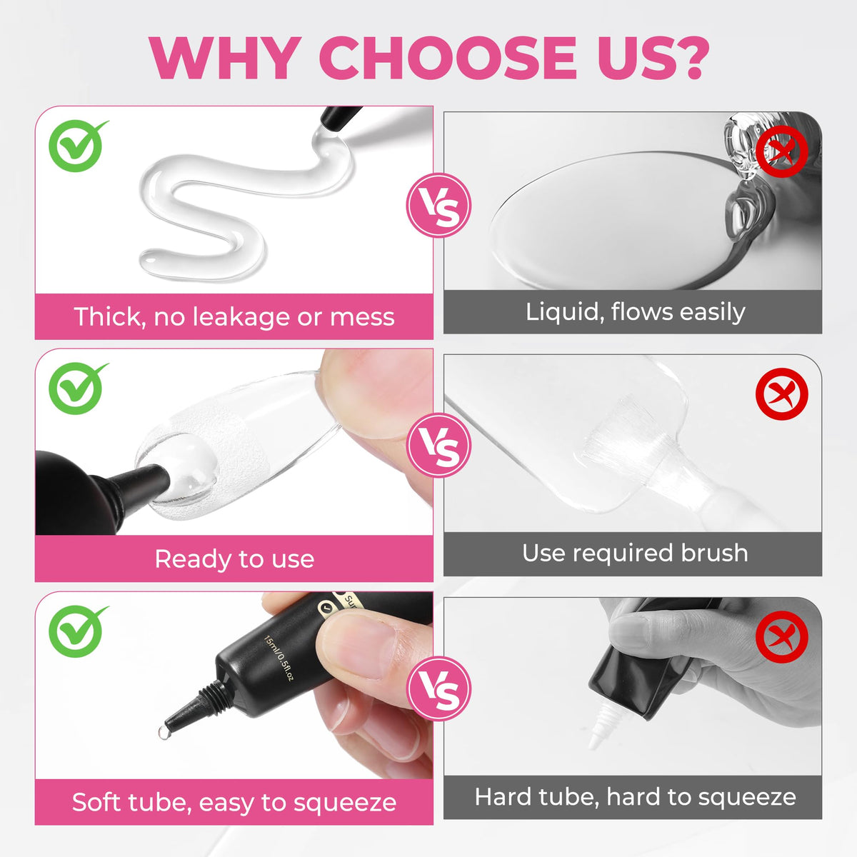 UNA GELLA nail glue remover in use for gentle nail removal