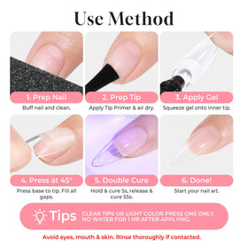 UNA GELLA Nail Glue texture demonstration