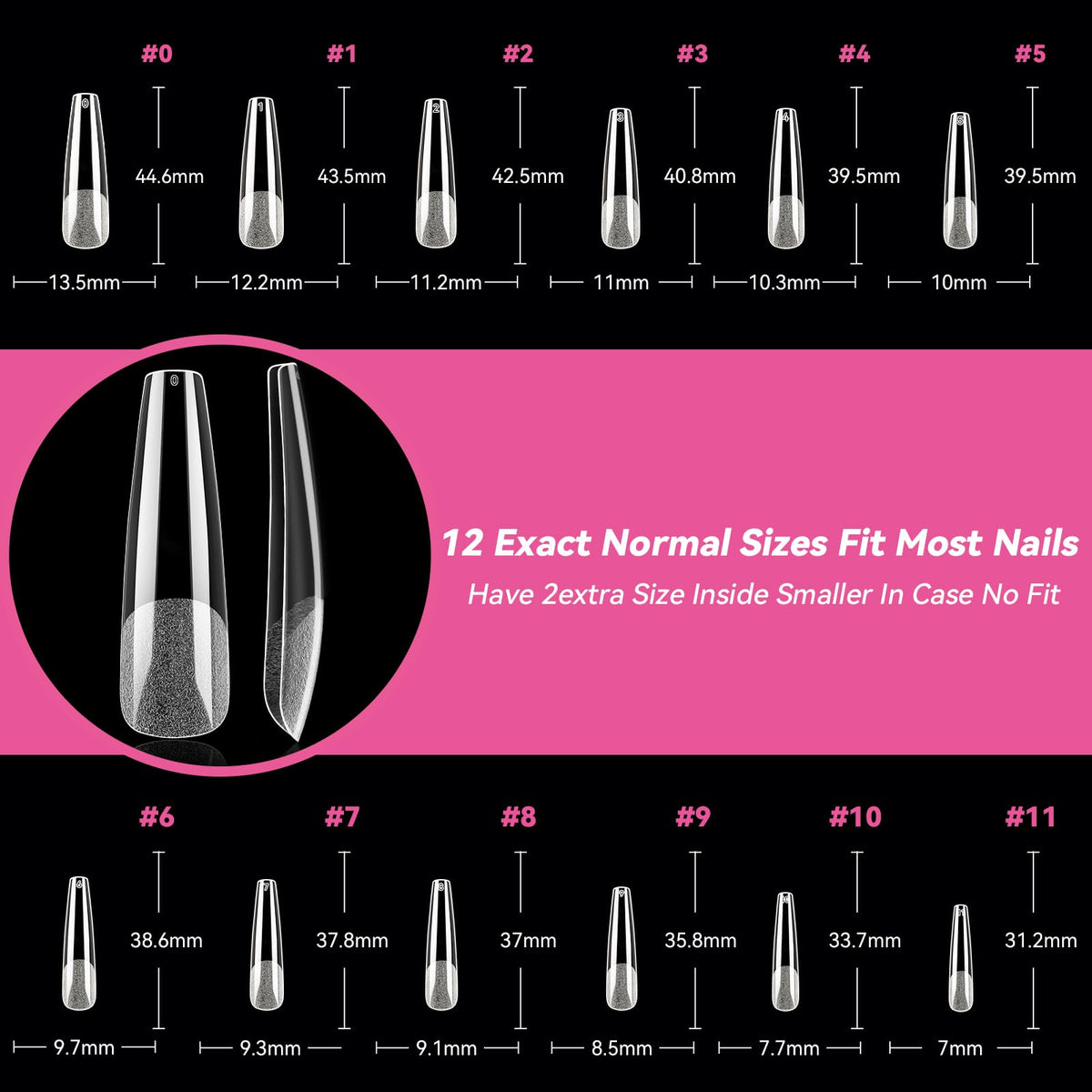 UNA GELLA nail tips demonstrating natural fit
