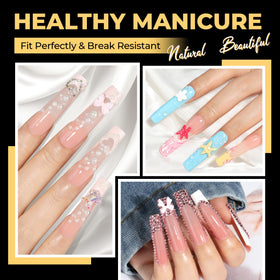 UNA GELLA nail tips showing 12 sizes options