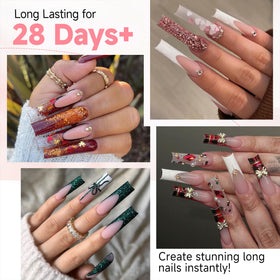 UNA GELLA nail tips showing different sizes