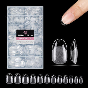 UNA GELLA Oval Gel Nail Tips 312 Pcs box front view
