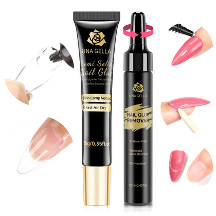 UNA GELLA Semi Solid Nail Glue 10ml front view