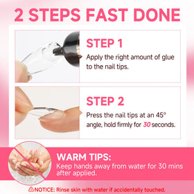 UNA GELLA Semi Solid Nail Glue and Remover side by side