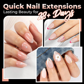 UNA GELLA Short Almond Gel Nail Tips packaging