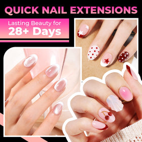 UNA GELLA Short Oval Nail Tips 360Pcs packaging