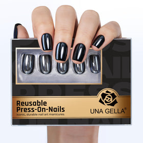 UNA GELLA Soft Gel Press on Nails 32Pcs assorted sizes display