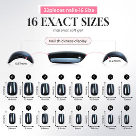 UNA GELLA Soft Gel Press on Nails in stylish setting
