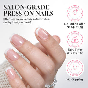 UNA GELLA Soft Gel Press on Nails packaging details