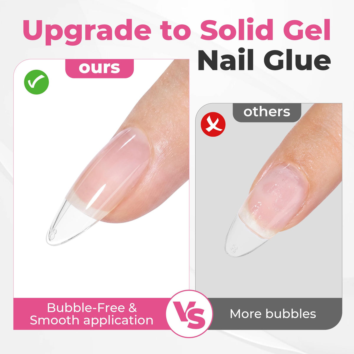 UNA GELLA Solid Gel Nail Glue 25g close-up of gel texture