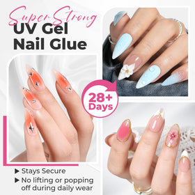 UNA GELLA Solid Nail Glue Gel 25g tube back view