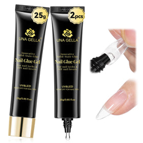 UNA GELLA Solid Nail Glue Gel 25g tube front view