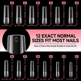 UNA GELLA Square Nail Tips in a lifestyle setting
