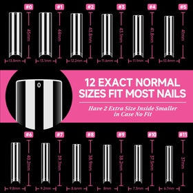 UNA GELLA Square Nail Tips in a nail art setup