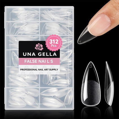 UNA GELLA Stiletto Gel Nail Tips 312Pcs front view