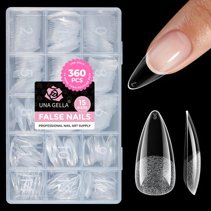 UNA GELLA Stiletto Gel Nail Tips 360Pcs front view