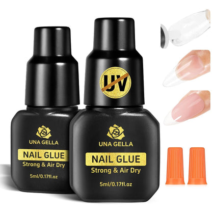 UNA GELLA Super Nail Glue front view with packaging