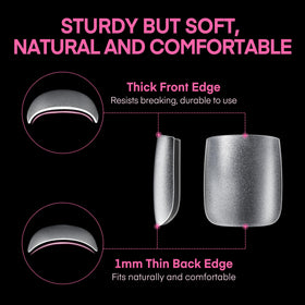 UNA GELLA Toe Nail Tips in use on feet