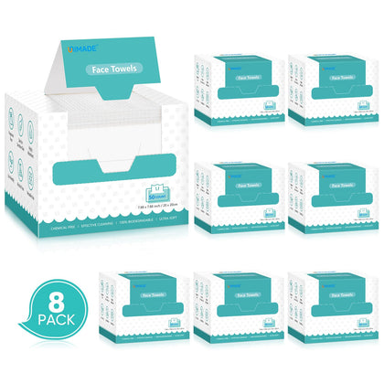 UNIMADE Face Towels 400 Count packaging front view
