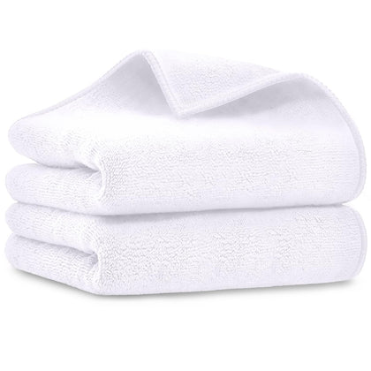 UNIMADE Salon Towels 2 Pack black microfiber hand towels front view